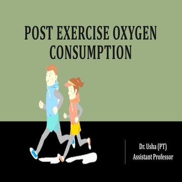 Post exercise oxygen consumption