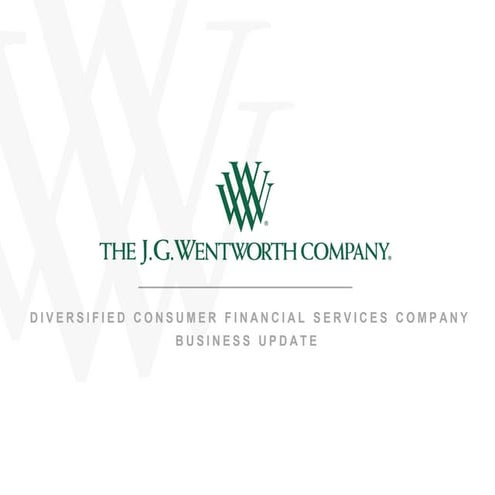 JGW Business Overview – Jeffries Crossover Consumer Finance Summit 