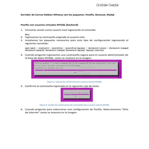 Postfix y Dovecot con usuarios virtuales mysql en Debian Wheezy