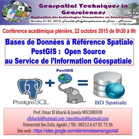Bases de données Spatiales - POSTGIS