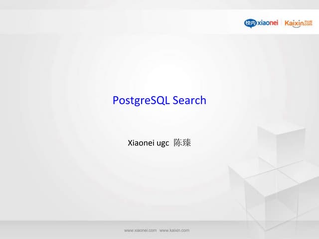 PostgreSQL Search