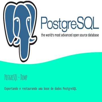 PostgreSQL Dump e Restor - O básico