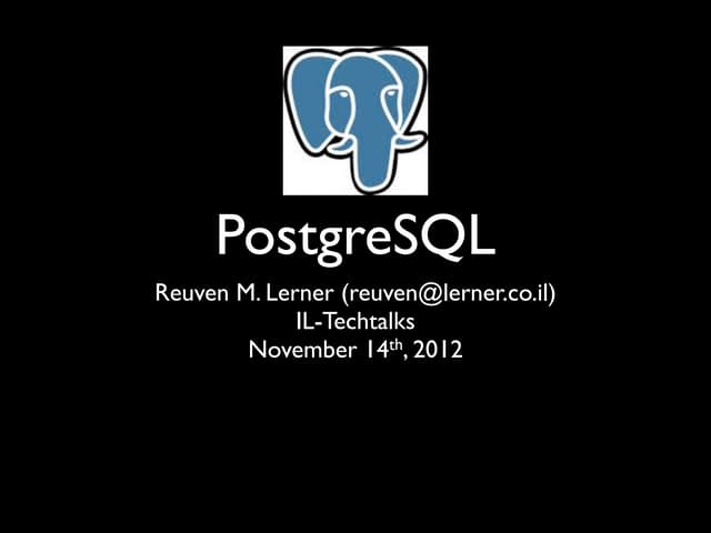 PostgreSQL