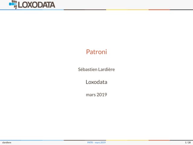 PostgreSQL - Haute disponibilité avec Patroni