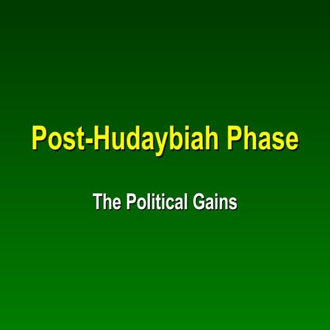 Post Hudaybia Phase
