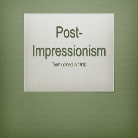 Postimpressionism