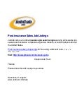 Post insurance jobs