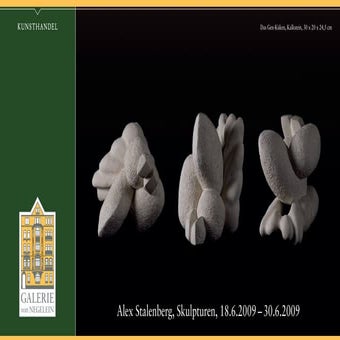 Exhibition invitation Alex Stalenberg at von Negelein Kiel
