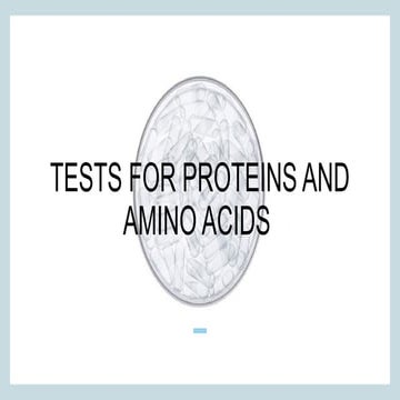 Test for Protein practical | PPTX