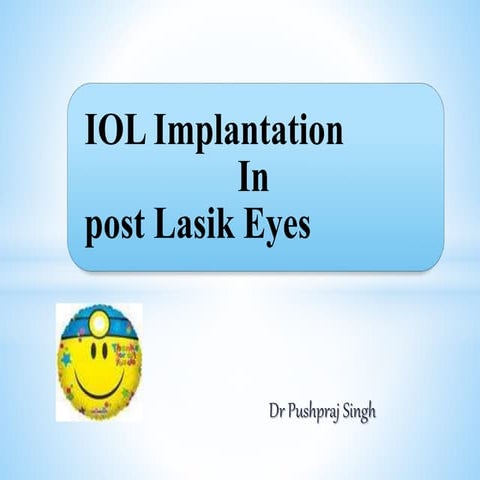 Post lasik iol Surgery