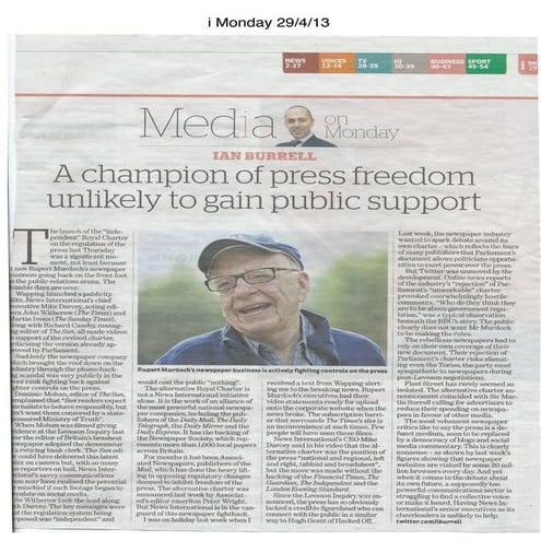 Post leveson regulation of the press
