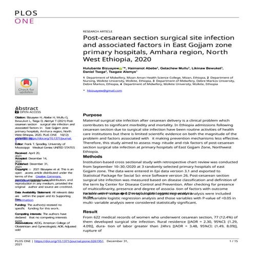 POST LSCS Surgical site wound infections