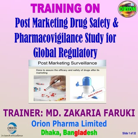 Post Marketing Drug Safety & Pharmacovigilance