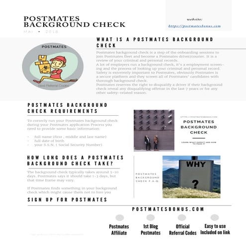 Postmates background Check 