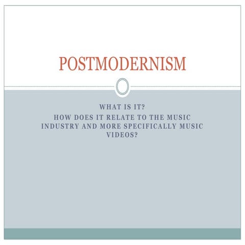 Postmodernism and Intertextuality