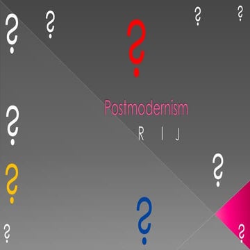 Postmodernism
