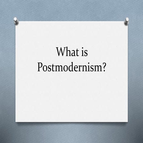 Postmodernism
