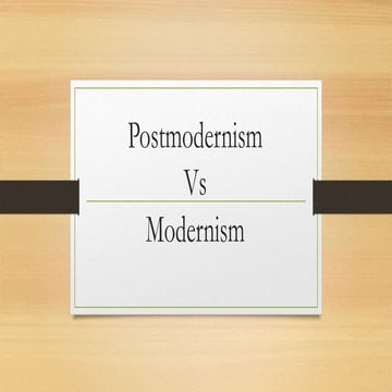 Postmodernism