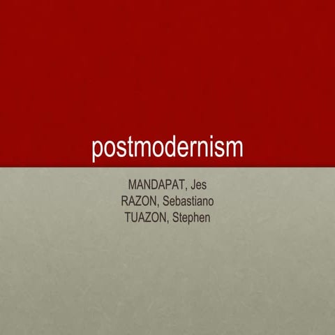 Postmodernism