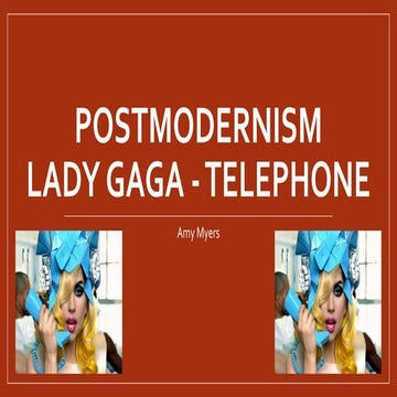 Postmodernism   lady gaga