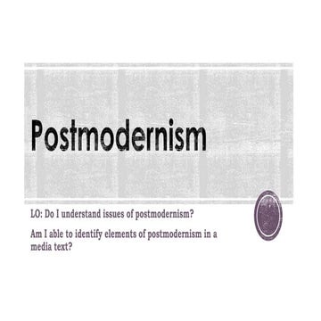Postmodernism 2014