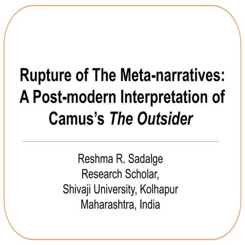 Postmodernism and the outsider