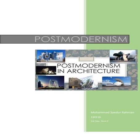 Post Modernism in Architecture