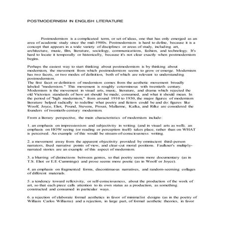 Postmodernism in english_literature