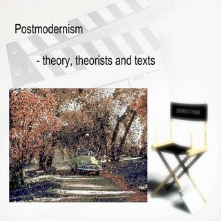 Postmodernism theories and texts