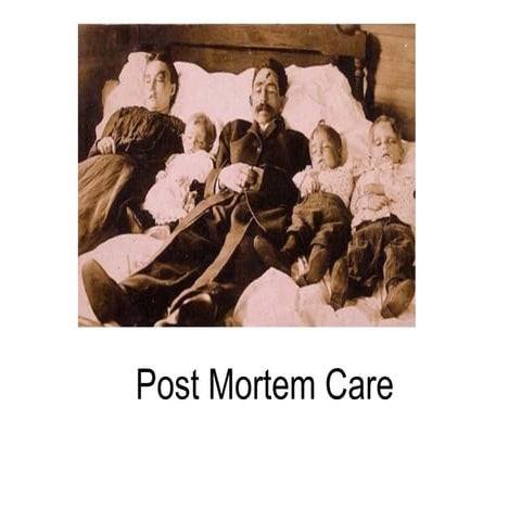 Post mortem care