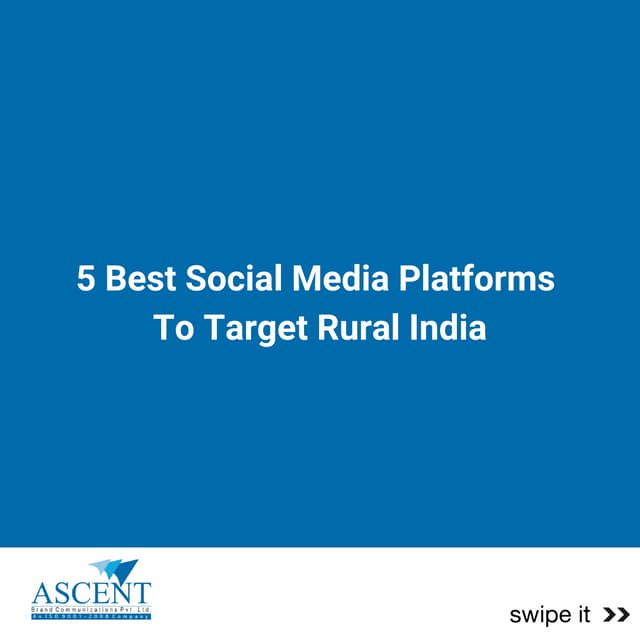 5 Best Social Media Platforms to Target Rural India