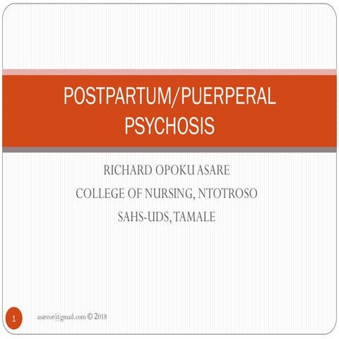Postpartum psychosis