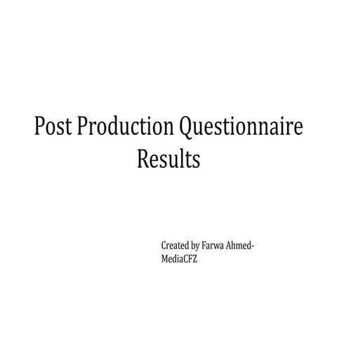 Post questionnaire | DOCX