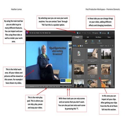 Post production workspace