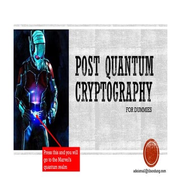 Post Quantum Cryptography: Technical Overview | PDF