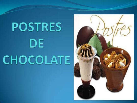 Postres De Chocolate Pptx