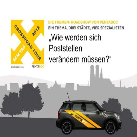 Poststelle 2.0 wie werden sich Poststellen verändern müssen?