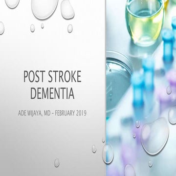 Post Stroke Dementia Pptx