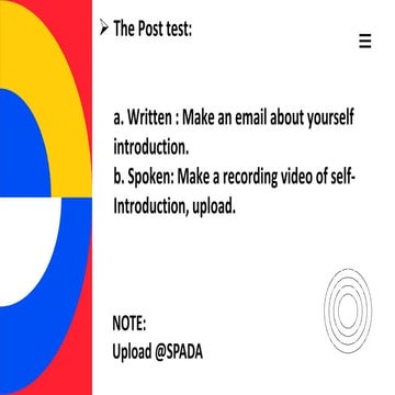 Post test 1 st meeting grade 10 | PDF