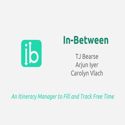 InBetween Final presentation | PDF