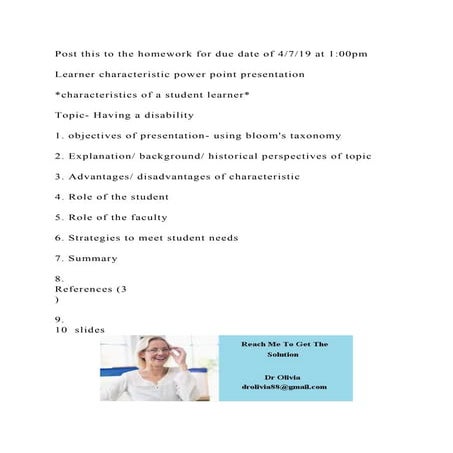 Post this to the homework for due date of 4719 at 100pmLearne | PDF