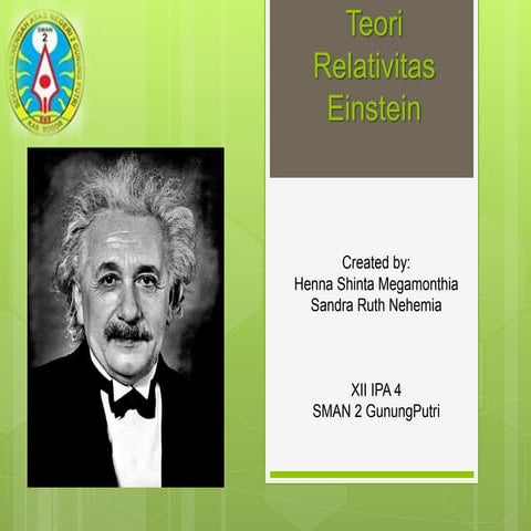 POSTULAT EINSTEIN KELAS 12 IPA