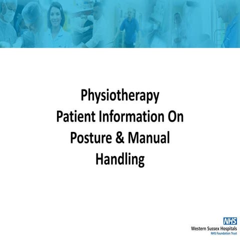 Posture and manual handling | PDF