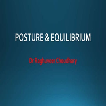 Postural reflexes Physiology