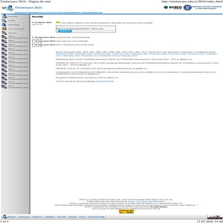 Posturi complete viabilitate sub 4 ani arges 10.03.2016 edu.ro