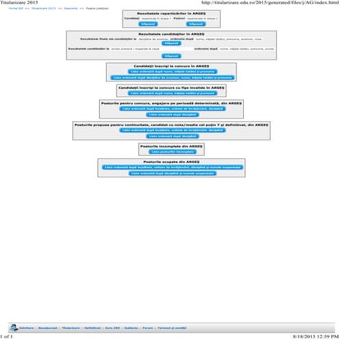 Posturi concurs perioada determinata (disciplina) ) Arges 18.08.2015 
