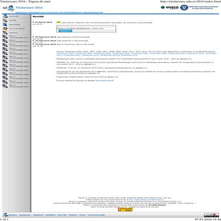 Posturi restrangere activitate prin transfer arges 07.03.2016 edu.ro