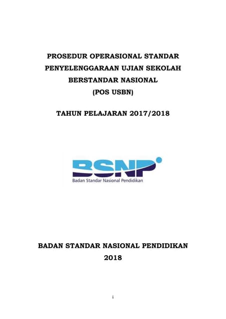 Pos Usbn 2018 Tim Un 7 02 2018