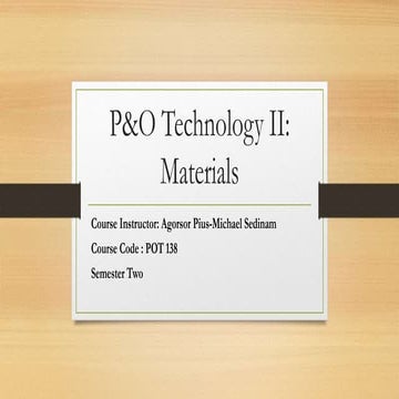 P&O Technology II Lesson 1.pptx