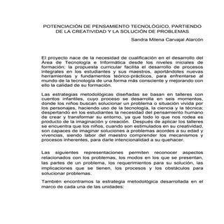 Potenciación de pensamiento tecnoló...